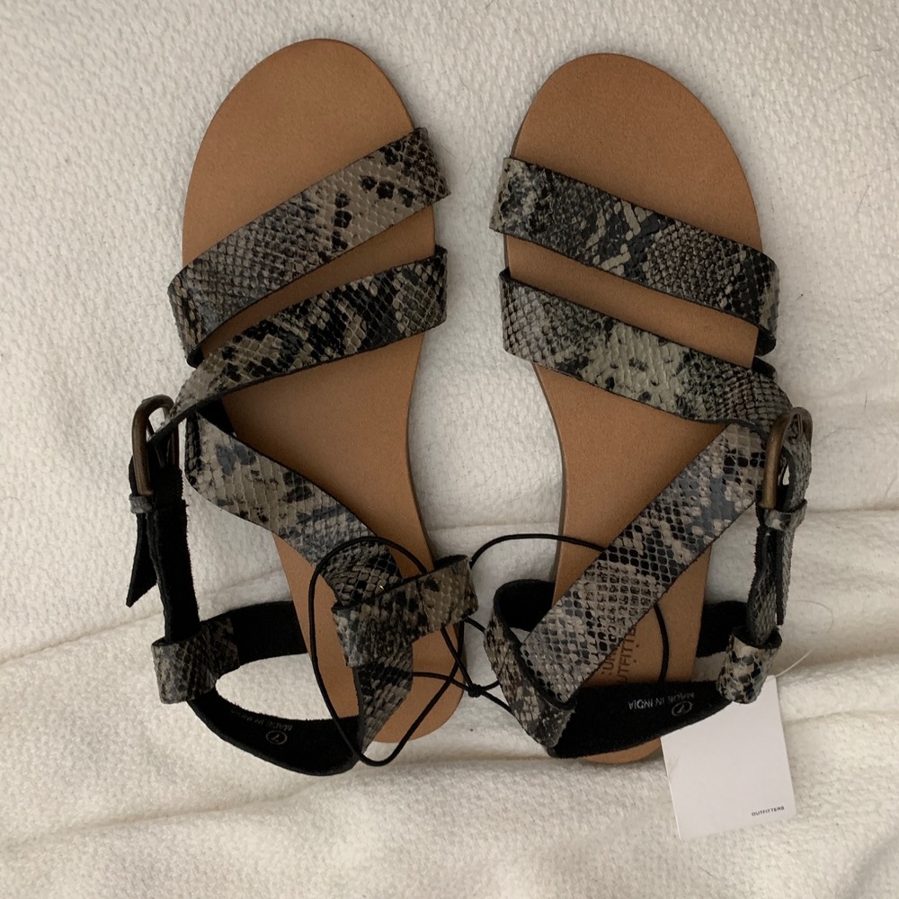 Real leather sandals